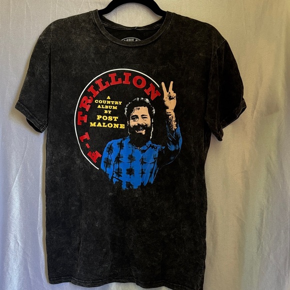 Posty Co Other - Post Malone Peace Vintage Black Graphic Tee NWT